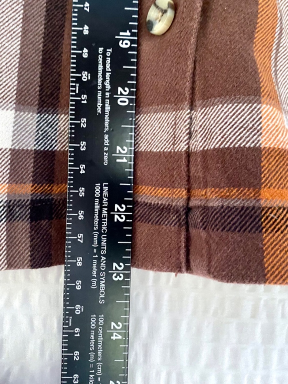 Womens Brixton Bowery Seal Brown Plaid Cropped Flannel Shirt Jacket Sz L - Picture 5 of 6
